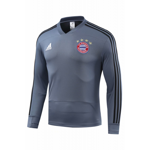 Bayern Munich 18/19 Training Sweat Top Grey